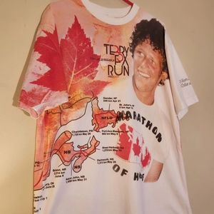 Terry Fox Marathon of Hope 25th Anniversary Shirt XL
